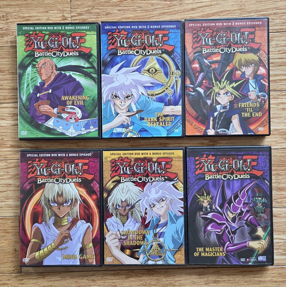 Yu-Gi-Oh! Battle City Duels DVDs - Set of Six Volumes